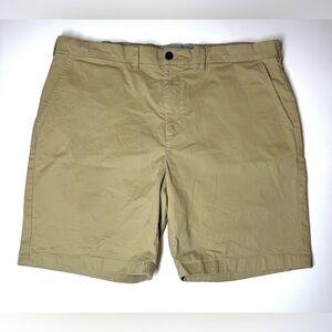 Tommy Hilfiger Men’s  Cotton Blend Chino Khaki Shorts Size-40